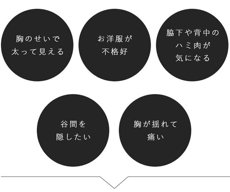小さく見せるブラ お悩み