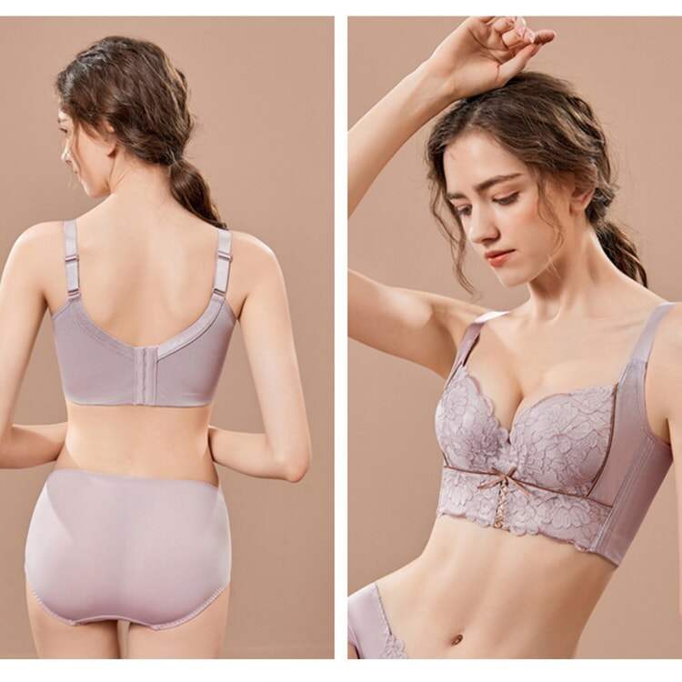 脇肉スッキリ美胸ブラ モデル試着