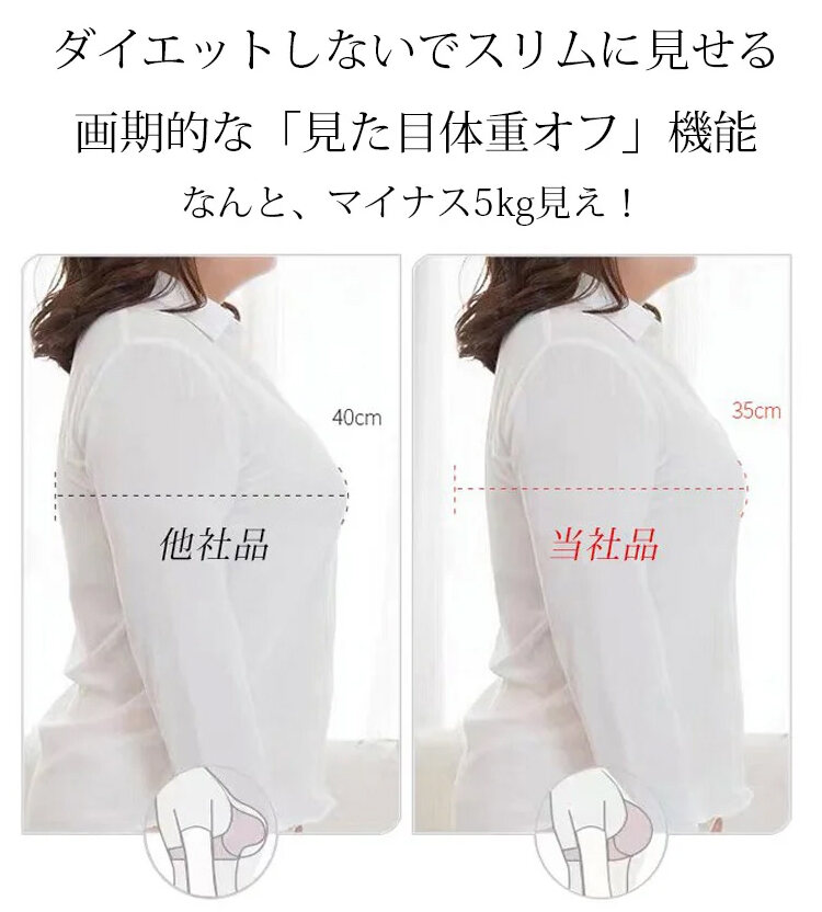 小さく見せるブラ スリムに見える